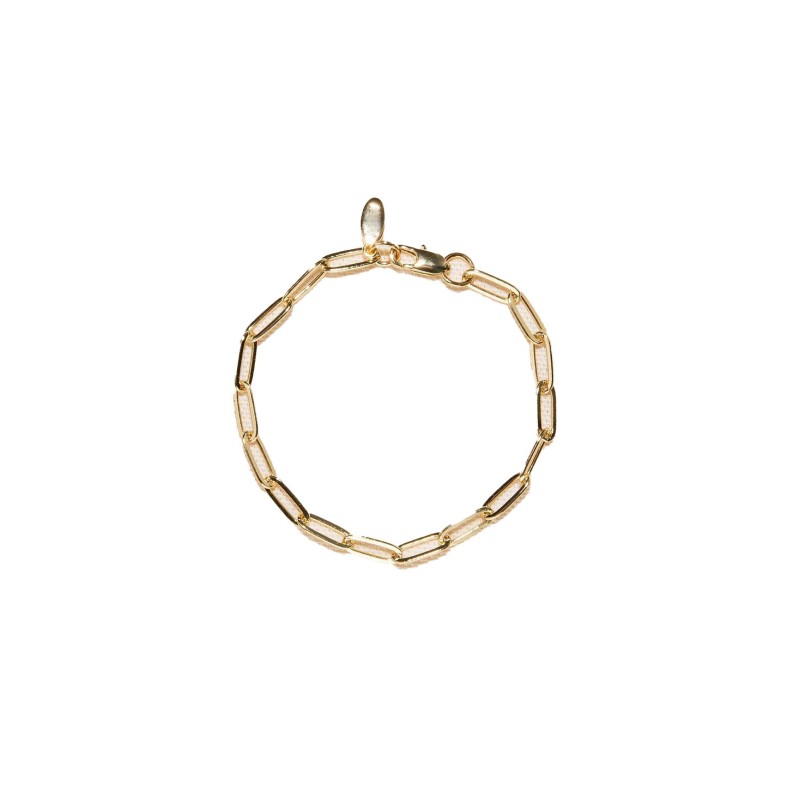 18K Gold Plated Paper Clip Anne Bracelet 7