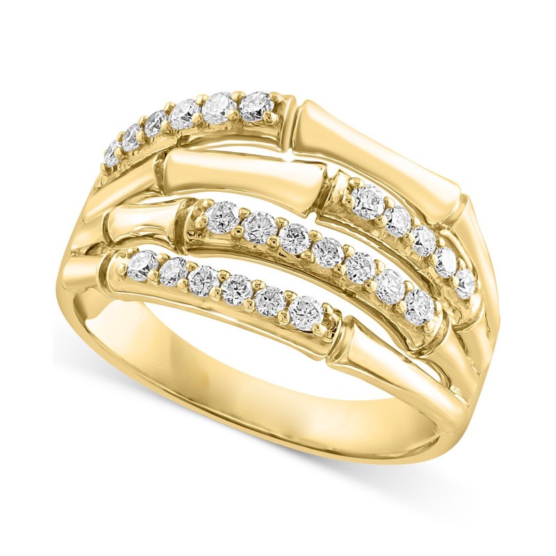 Diamond Multirow Openwork Statement Ring (3/8 ct.)...