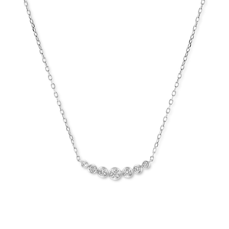 Diamond Graduated Collar Necklace (1/4 ct.) in 14k...