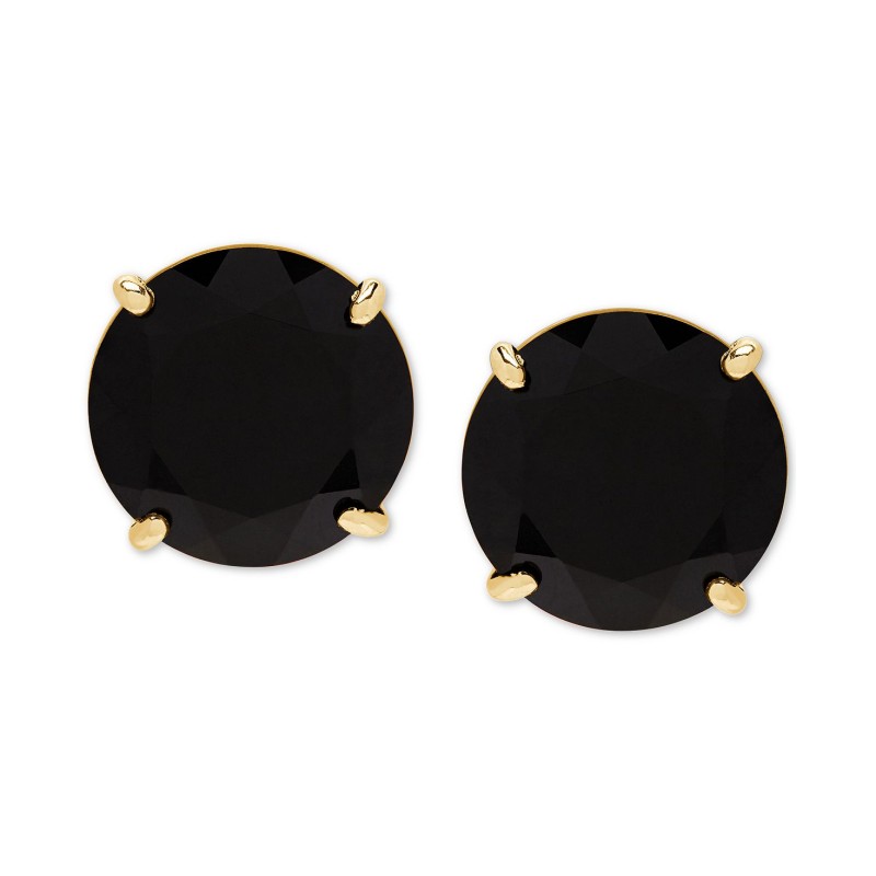 Onyx (9mm) Stud Earrings in 14k Gold