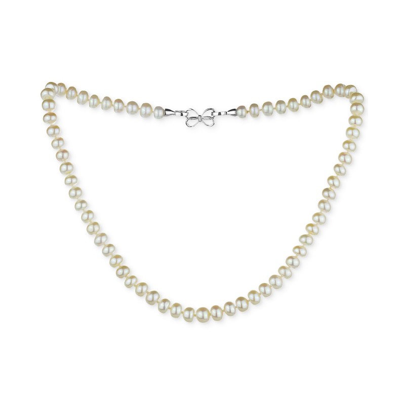 Freshwater Pearl (8mm) Bow Clasp 18