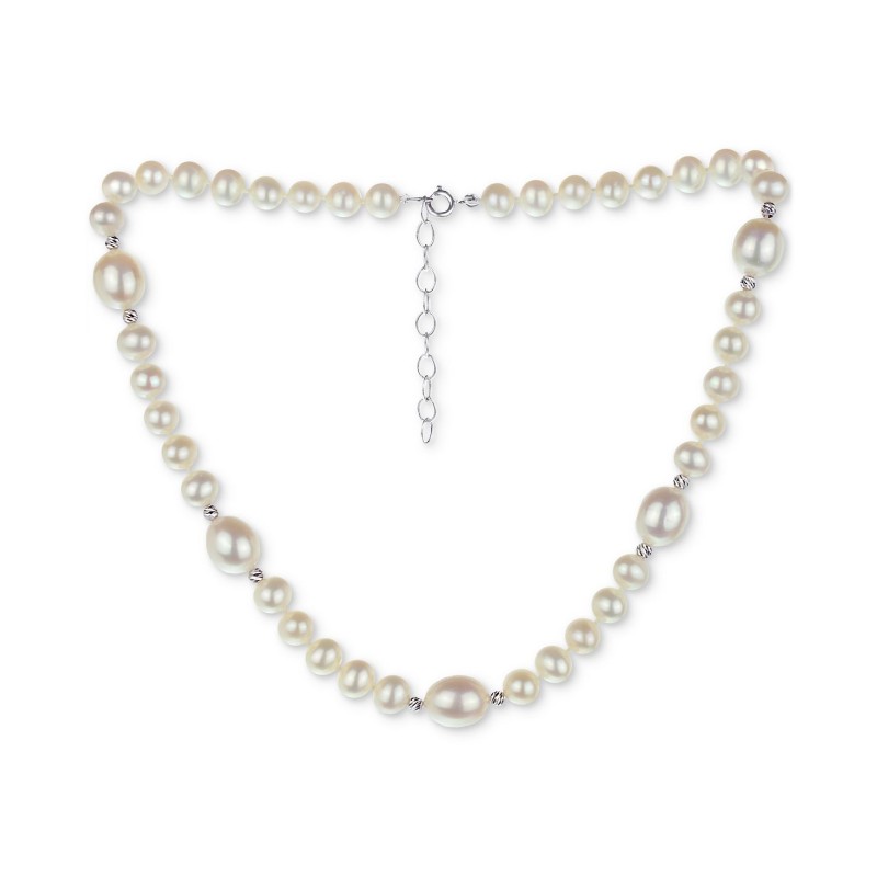 Freshwater Pearl (6-9mm) Choker Necklace, 14