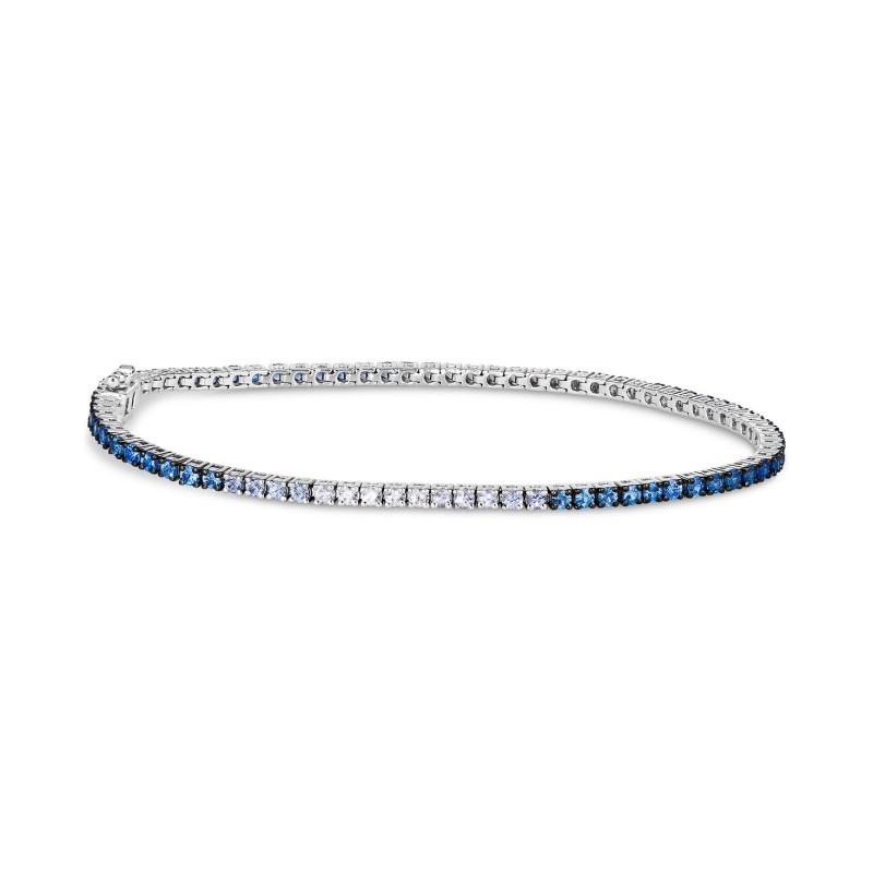 White Sapphire (1/6 ct.) Tennis Bracelet in 14k Wh...